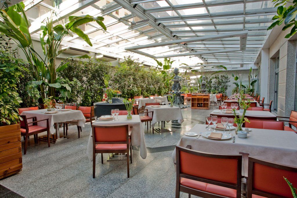 فندق مدريدفي  Vp Jardin Metropolitano المطعم الصورة